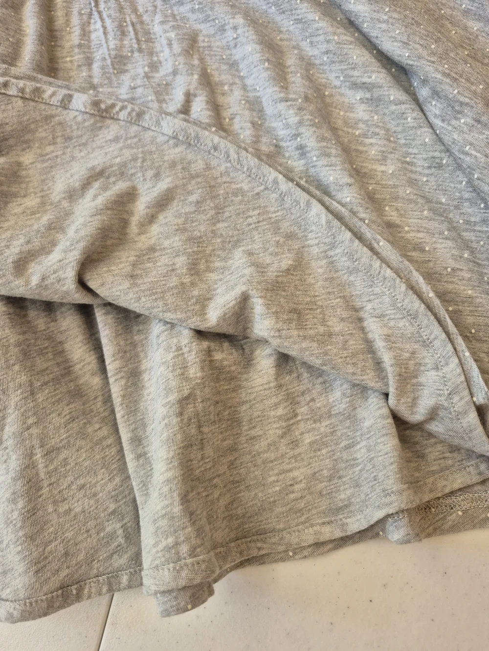 Polo by Ralph Lauren Silver-Thread Gray Long Sleeve Twirl Dress 4863